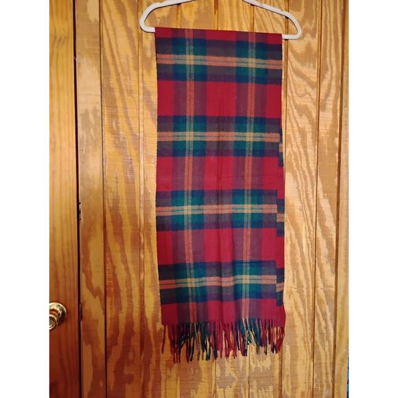 Cashmere Plaid Scarf 70"X14" 100%acrylic Multicolor - Picture 1 of 7